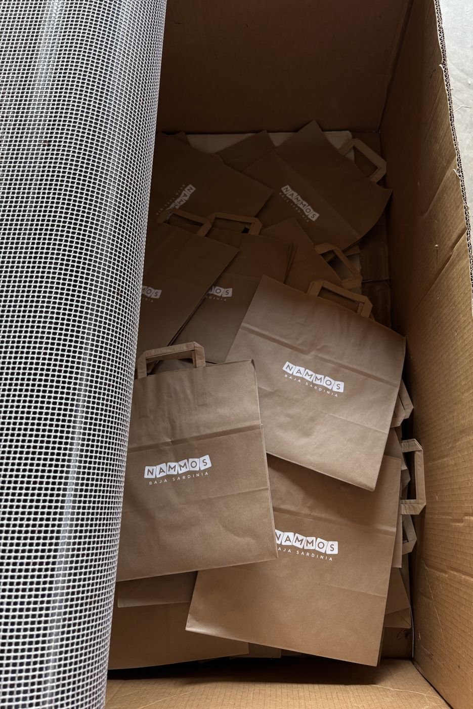 Shopper in carta personalizzate, pronte in scatola